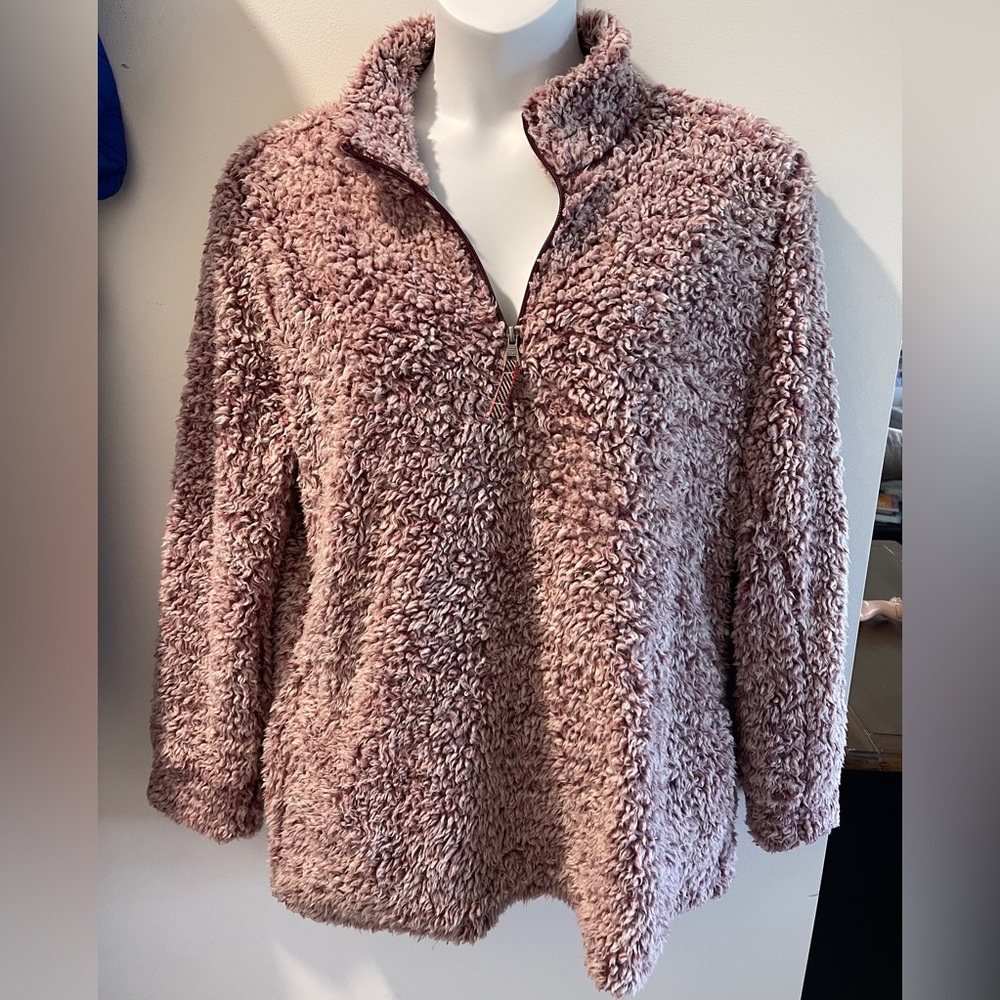 Weatherproof Pink Teddy Jacket Plush Cozy Style